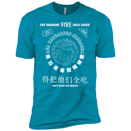 T-Shirts Turquoise / X-Small Dragons Fire Chili Sauce Men's Premium T-Shirt