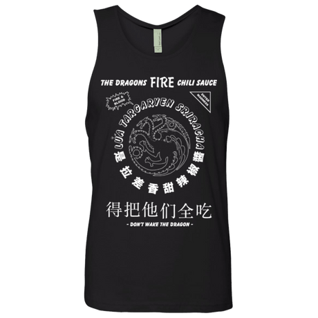 T-Shirts Black / Small Dragons Fire Chili Sauce Men's Premium Tank Top