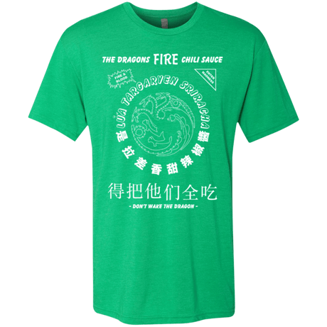 T-Shirts Envy / Small Dragons Fire Chili Sauce Men's Triblend T-Shirt