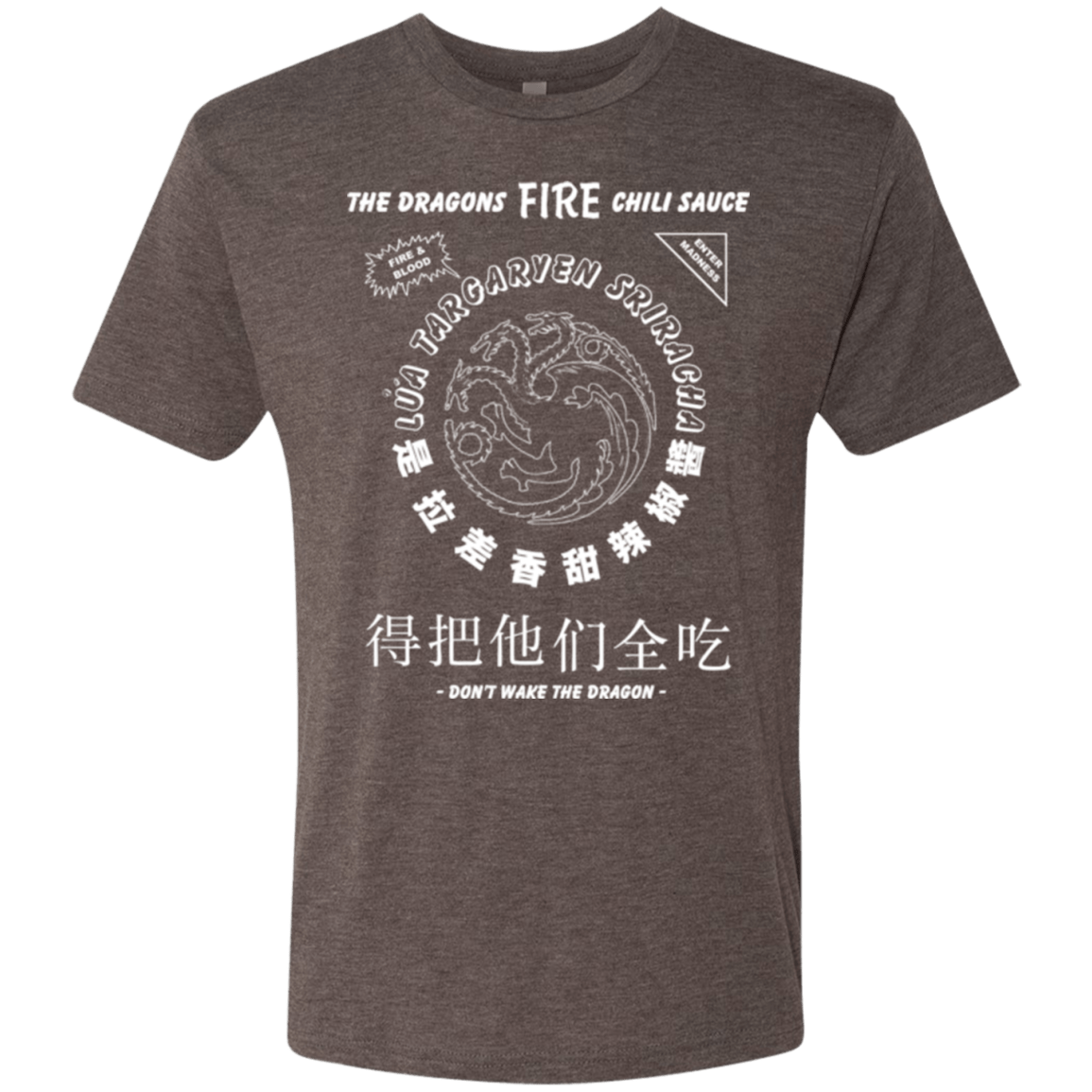T-Shirts Macchiato / Small Dragons Fire Chili Sauce Men's Triblend T-Shirt