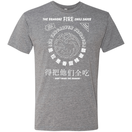 T-Shirts Premium Heather / Small Dragons Fire Chili Sauce Men's Triblend T-Shirt