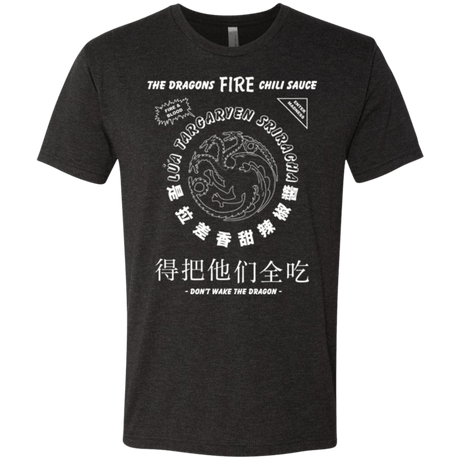 T-Shirts Vintage Black / Small Dragons Fire Chili Sauce Men's Triblend T-Shirt