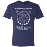 T-Shirts Vintage Navy / Small Dragons Fire Chili Sauce Men's Triblend T-Shirt