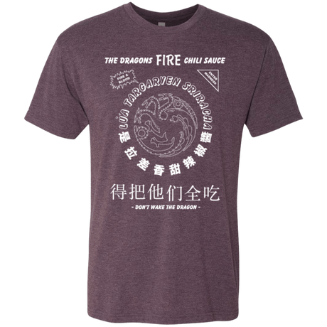 T-Shirts Vintage Purple / Small Dragons Fire Chili Sauce Men's Triblend T-Shirt
