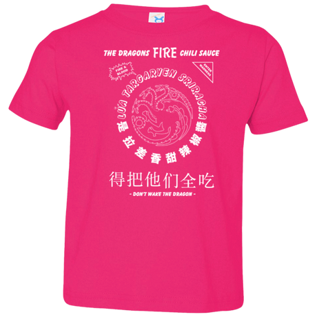 T-Shirts Hot Pink / 2T Dragons Fire Chili Sauce Toddler Premium T-Shirt