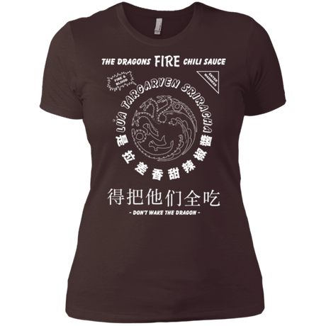 T-Shirts Dark Chocolate / X-Small Dragons Fire Chili Sauce Women's Premium T-Shirt