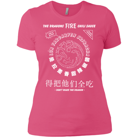 T-Shirts Hot Pink / X-Small Dragons Fire Chili Sauce Women's Premium T-Shirt