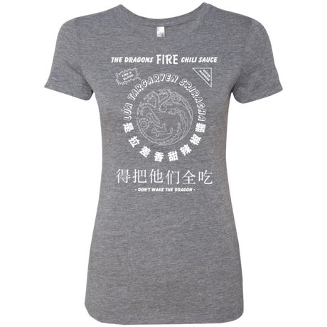 T-Shirts Premium Heather / Small Dragons Fire Chili Sauce Women's Triblend T-Shirt