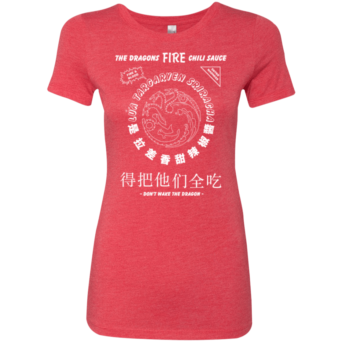 T-Shirts Vintage Red / Small Dragons Fire Chili Sauce Women's Triblend T-Shirt
