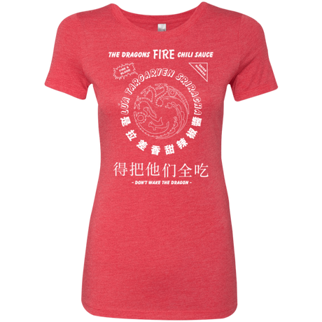 T-Shirts Vintage Red / Small Dragons Fire Chili Sauce Women's Triblend T-Shirt