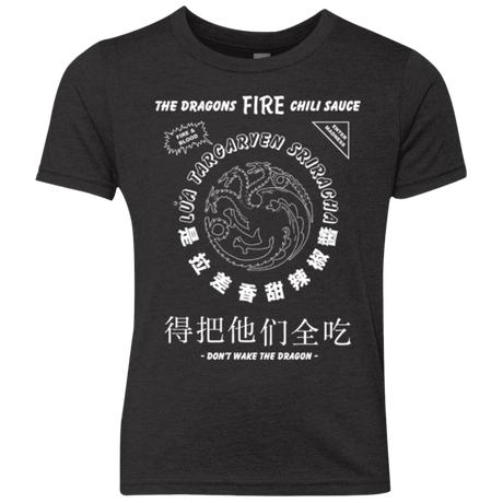 T-Shirts Vintage Black / YXS Dragons Fire Chili Sauce Youth Triblend T-Shirt