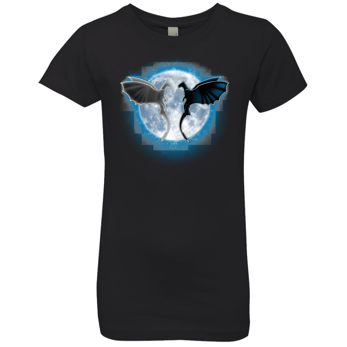 T-Shirts Black / YXS Dragons Moon Girls Premium T-Shirt