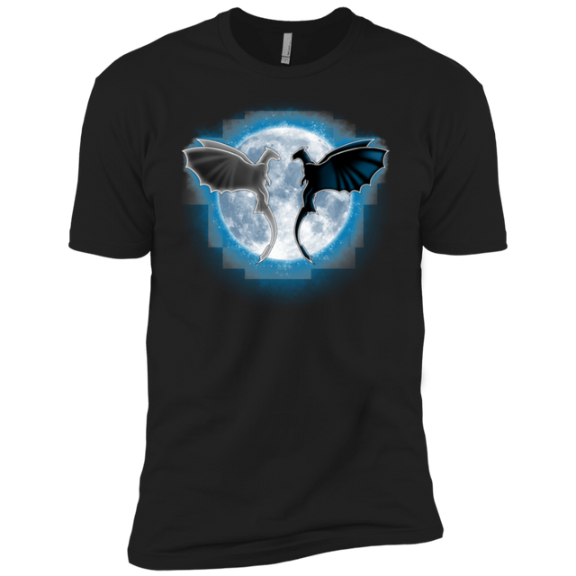 T-Shirts Black / X-Small Dragons Moon Men's Premium T-Shirt