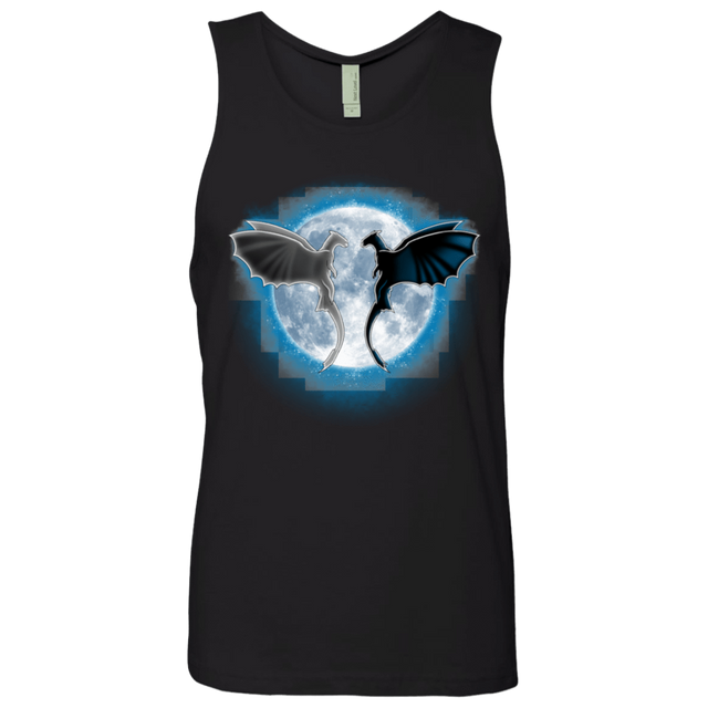 T-Shirts Black / S Dragons Moon Men's Premium Tank Top