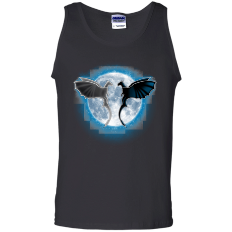 T-Shirts Black / S Dragons Moon Men's Tank Top