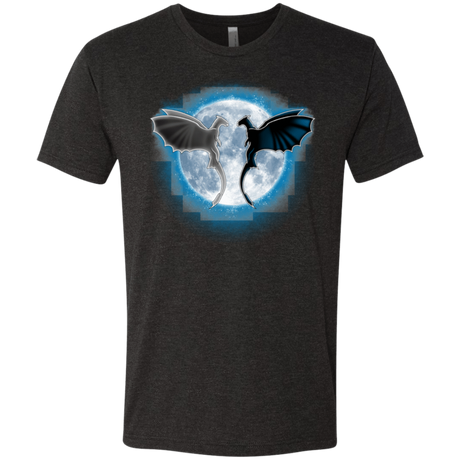 T-Shirts Vintage Black / S Dragons Moon Men's Triblend T-Shirt