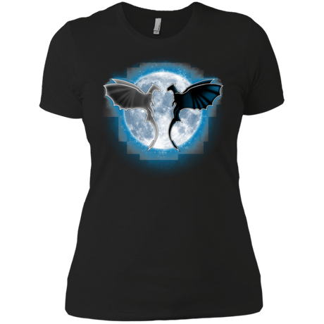 T-Shirts Black / X-Small Dragons Moon Women's Premium T-Shirt