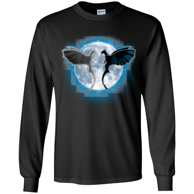 T-Shirts Black / YS Dragons Moon Youth Long Sleeve T-Shirt