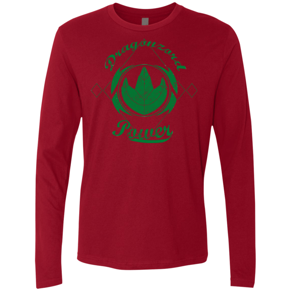T-Shirts Cardinal / Small Dragonzord Power Men's Premium Long Sleeve