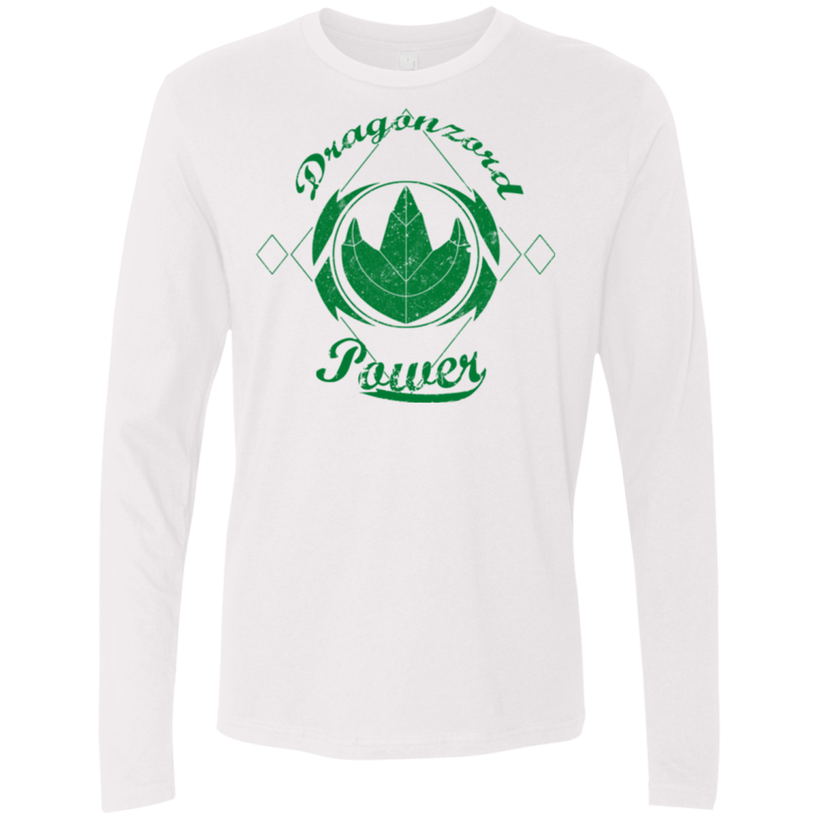 T-Shirts White / Small Dragonzord Power Men's Premium Long Sleeve