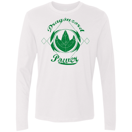 T-Shirts White / Small Dragonzord Power Men's Premium Long Sleeve