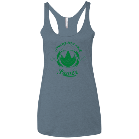 T-Shirts Indigo / X-Small Dragonzord Power Women's Triblend Racerback Tank