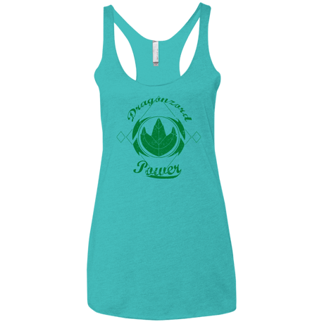T-Shirts Tahiti Blue / X-Small Dragonzord Power Women's Triblend Racerback Tank