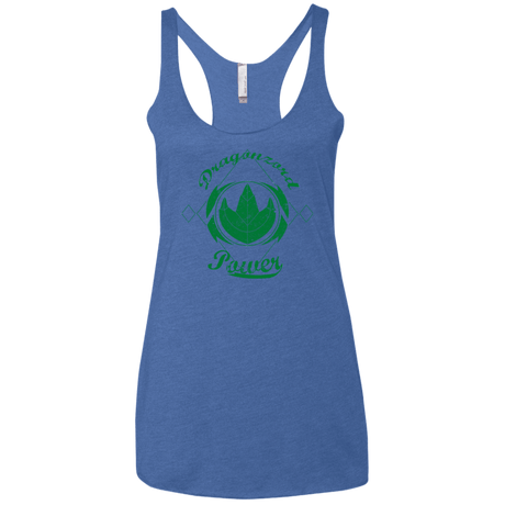 T-Shirts Vintage Royal / X-Small Dragonzord Power Women's Triblend Racerback Tank