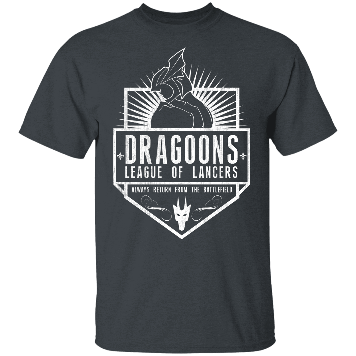 T-Shirts Dark Heather / YXS Dragoons League Of Lancers Youth T-Shirt