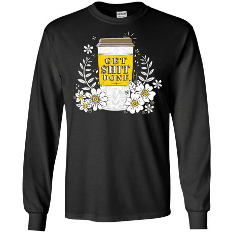 T-Shirts Black / S Drink Coffee, Get Shit Done Men's Long Sleeve T-Shirt