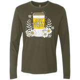 T-Shirts Military Green / S Drink Coffee, Get Shit Done Men's Premium Long Sleeve