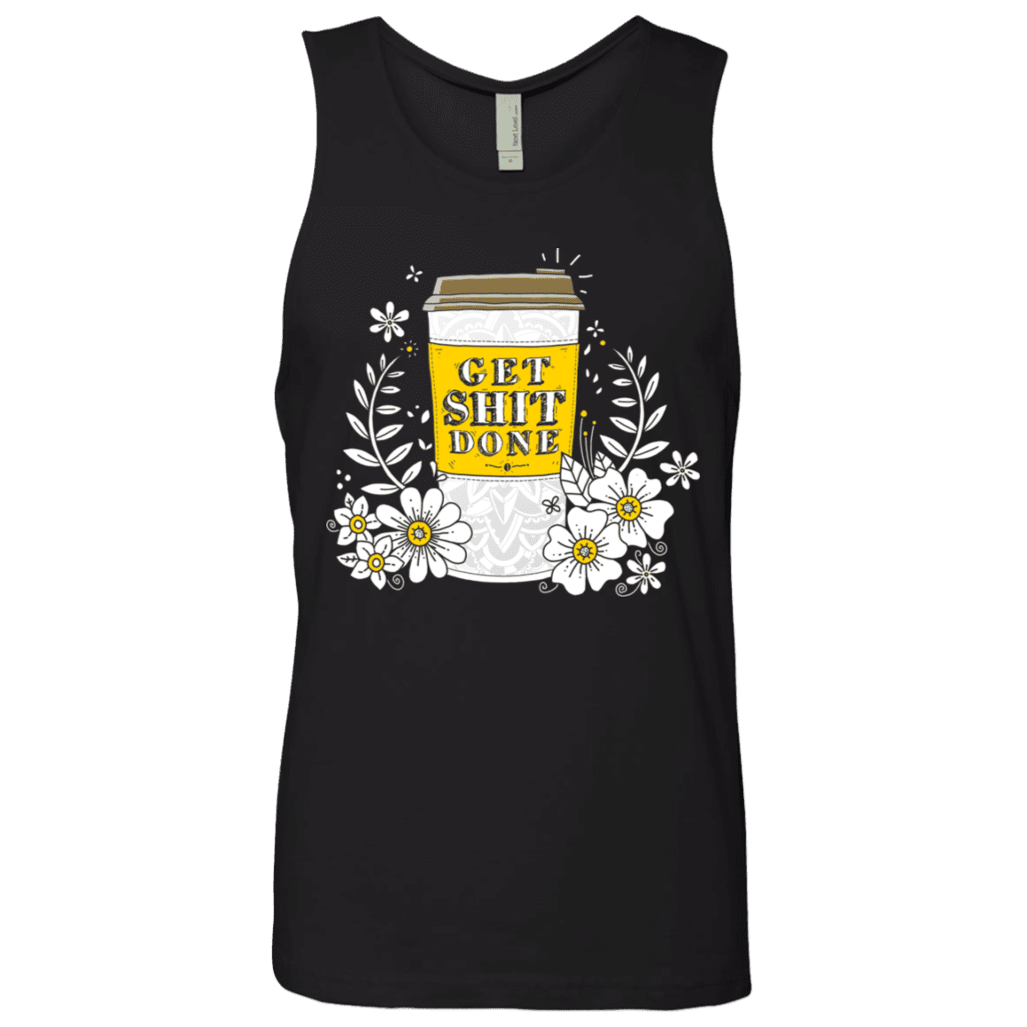 T-Shirts Black / S Drink Coffee, Get Shit Done Men's Premium Tank Top