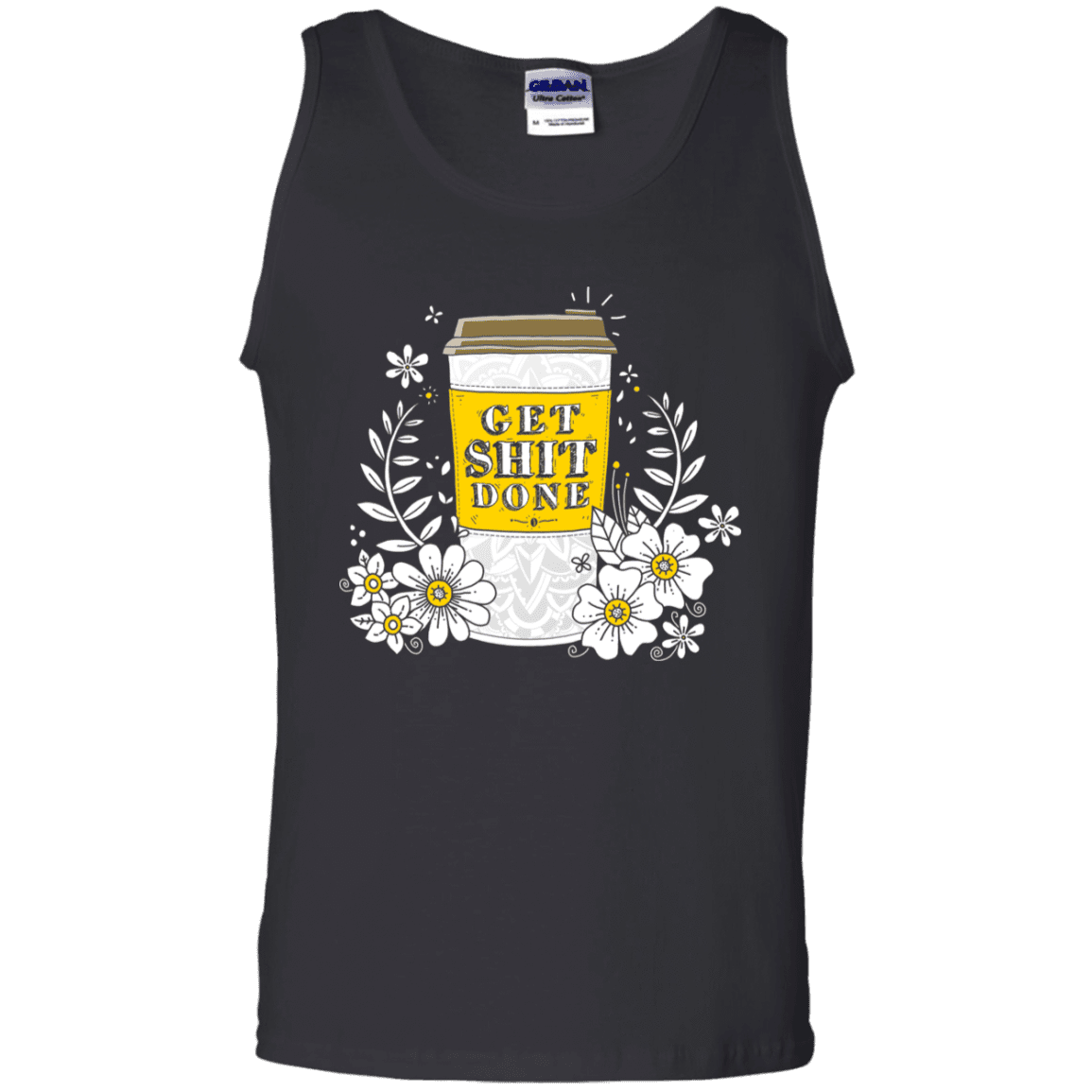 T-Shirts Black / S Drink Coffee, Get Shit Done Men's Tank Top