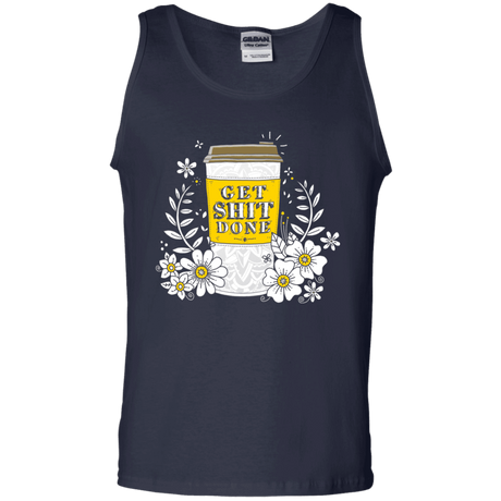 T-Shirts Navy / S Drink Coffee, Get Shit Done Men's Tank Top