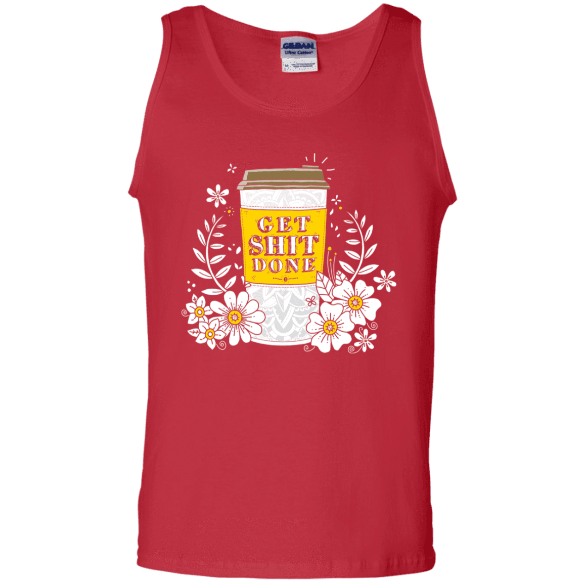 T-Shirts Red / S Drink Coffee, Get Shit Done Men's Tank Top