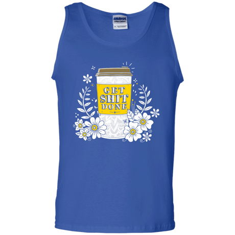 T-Shirts Royal / S Drink Coffee, Get Shit Done Men's Tank Top