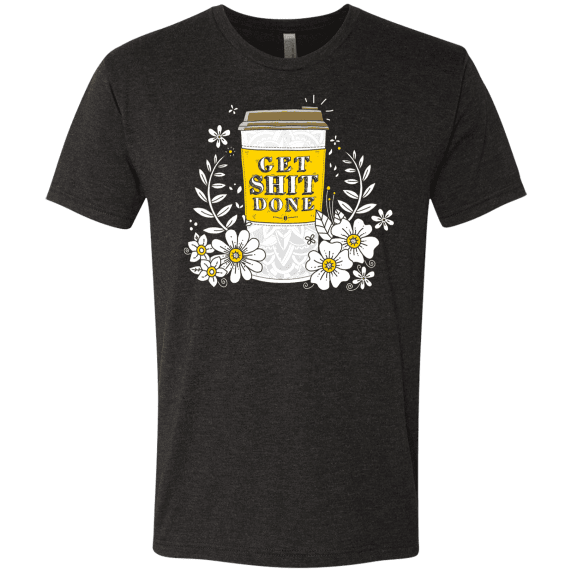 T-Shirts Vintage Black / S Drink Coffee, Get Shit Done Men's Triblend T-Shirt