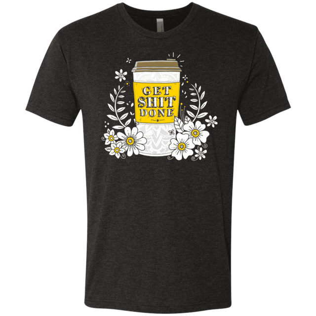 T-Shirts Vintage Black / S Drink Coffee, Get Shit Done Men's Triblend T-Shirt