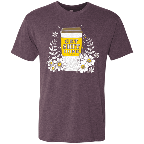 T-Shirts Vintage Purple / S Drink Coffee, Get Shit Done Men's Triblend T-Shirt