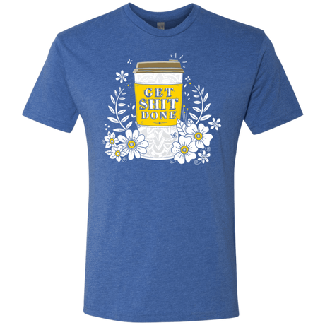 T-Shirts Vintage Royal / S Drink Coffee, Get Shit Done Men's Triblend T-Shirt