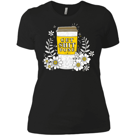 T-Shirts Black / X-Small Drink Coffee, Get Shit Done Women's Premium T-Shirt