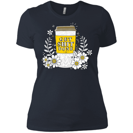 T-Shirts Indigo / X-Small Drink Coffee, Get Shit Done Women's Premium T-Shirt