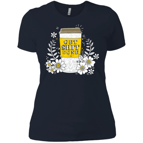T-Shirts Midnight Navy / X-Small Drink Coffee, Get Shit Done Women's Premium T-Shirt