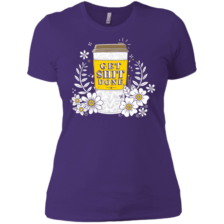 T-Shirts Purple Rush/ / X-Small Drink Coffee, Get Shit Done Women's Premium T-Shirt