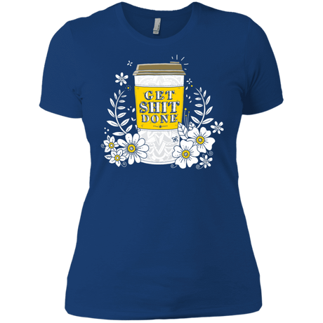 T-Shirts Royal / X-Small Drink Coffee, Get Shit Done Women's Premium T-Shirt