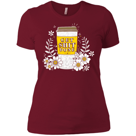 T-Shirts Scarlet / S Drink Coffee, Get Shit Done Women's Premium T-Shirt
