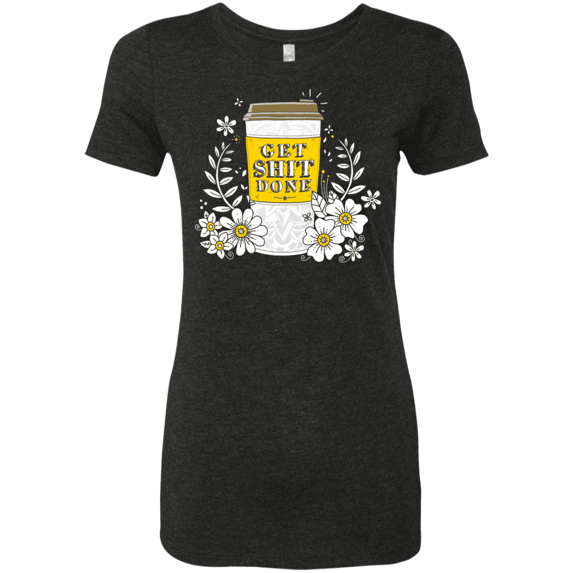 T-Shirts Vintage Black / S Drink Coffee, Get Shit Done Women's Triblend T-Shirt