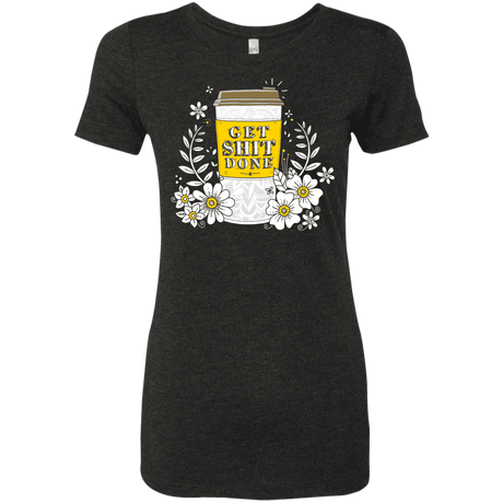 T-Shirts Vintage Black / S Drink Coffee, Get Shit Done Women's Triblend T-Shirt