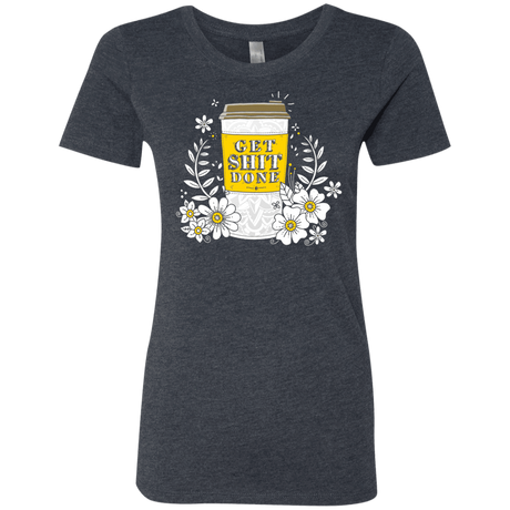 T-Shirts Vintage Navy / S Drink Coffee, Get Shit Done Women's Triblend T-Shirt