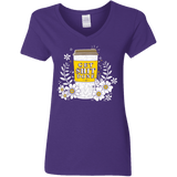 T-Shirts Purple / S Drink Coffee, Get Shit Done Women's V-Neck T-Shirt